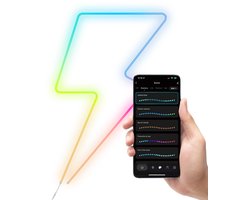 Trust GXT904 VYBZ RGB Light Rope – RGB licht slang - met App & Afstandsbediening - Neon LED - Led lamp - Wandlamp binnen - Game Verlichting - Amazon Alexa & Google Assistant