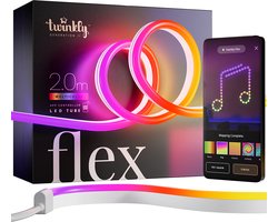 Twinkly Flex Ledstrip - 2M - RGB LED - Decoratie - Gaming - Wifi - Werkt met Homekit, Google Home, Razer Chroma - Wit