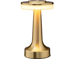 YONO Tafellamp Oplaadbaar - Lamp met Touch Functie - Slaapkamer - Woonkamer - Goud