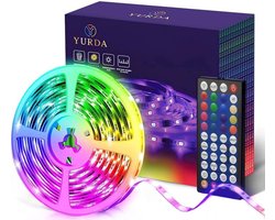 YURDA 10 Meter led strip - Verlichting - Led strips - 44 Toetsen - Zelfklevend - Met afstandsbediening