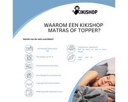 120x180x10 Kikishop Comfort Kindermatras Polyether SG30 - Premium Tijk