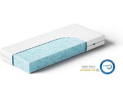 Akkon® Hybrid Matras 60x120 - 15 cm dik | Koudschuim HR50 - Kwaliteitsmatras