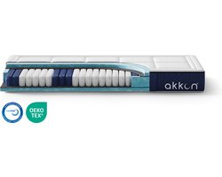 Akkon® Hybrid Pocketvering Matras 90x200 - 25 cm dik | Ergonomisch - 100 nachten proefslapen