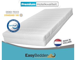 Easy Bedden® Matras Hr koudschuim - Hotel kwaliteit - 140x180 cm Koudschuim - circa 20 cm dik - Afneembare tijk wasbaar - Anti Bacterieel - CertiPUR® en Oekotex gecertificeerd