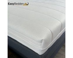 EasyBedden®  120x200 Kindermatras - 17 cm dik | Koudschuim Hybride Schuim - Luxe Tijk - 100 % Veilig - ACTIE !!!