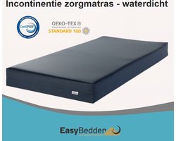 EasyBedden® Zorgmatras Matras - Incontinentie - Waterdicht - Medium Koudschuim HR45 - 160x200 - circa 14 cm - Anti Bacterieel - CertiPUR® en Oekotex gecertificeerd - 100 % Veilig