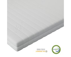 Koudschuim matras 120x200x14 - ventilerend - hypoallergeen - wasbare hoes - CertiPUR® en Okoetex gecertificeerd - Als beste getest!