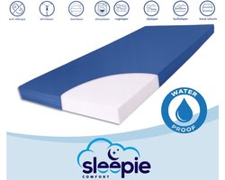 Sleepie Comfort® Zorgmatras Matras - Incontinentie - Waterdicht - Medium Koudschuim HR45 - 80x190 - circa 14 cm - Anti Bacterieel - CertiPUR® en Oekotex gecertificeerd - 100 % Veilig