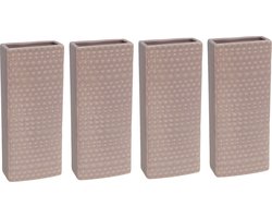 12x Radiator bak waterverdamper 17,7 cm - Rechthoekig Luna oudroze- Waterverdampers voor de verwarming - Luchtvochtigheid verhogen