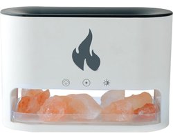 2-in-1 Open Haard Diffuser met 4 Kleuren en 7 Gradiënt Kleuren - 250 ml USB Luchtbevochtiger voor Thuis en Kantoor