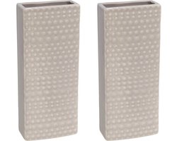 4x Radiator bak waterverdamper 17,7 cm - Rechthoekig Luna grijs- Waterverdampers voor de verwarming - Luchtvochtigheid verhogen