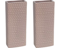 4x Radiator bak waterverdamper 17,7 cm - Rechthoekig Luna oudroze- Waterverdampers voor de verwarming - Luchtvochtigheid verhogen