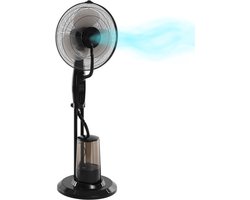 5Five Ventilator met mist vernevelaar/spray - roterend - verkoelend - met waterreservoir - hoogte 125 cm