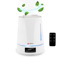 alpina Luchtbevochtiger 4L - Humidifier - Aroma Diffuser met Timer - Afstandsbediening - Wit