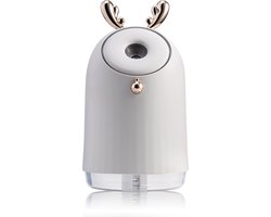 Ariko Luchtbevochtiger - Humidifier - Aromatherapie - Diffuser - Mistmaker - Inclusief reserve filter - 220ML - Wit hert - Mini humidifier