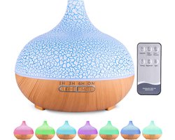 Aromadiffuser 550 ml - Ultrastille Luchtbevochtiger voor Aromatherapie - 7 Kleuren LED en Automatische Uitschakeling