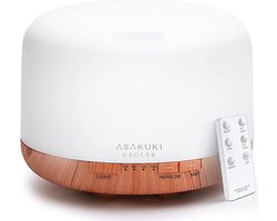 ASAKUKI® Luchtbevochtiger - 500ML - Luchtbevochtigers - Humidifier - Humidifier En Diffuser - Slaapkamer - Woonkamer