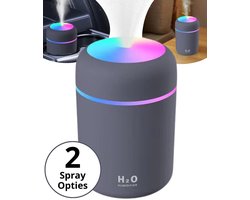 Boncy® H2O Mini Luchtbevochtiger met Licht- en Spray-opties – Diffuser Humidifier Aromadiffusers - Geurverspreider Vernevelaar – Aromatherapie Aromadiffusers - etherische olie Verdamper Verstuiver