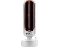 DrPhone CLU3 – Bevochtigende Ventilator Toren – Drie Snelheden – Sproeifunctie – 60 Windgeleidingsbladen – Ruimtebesparend - Wit