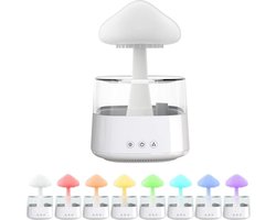 Envigante 4-in-1 Regendruppel Humidifier | Luchtbevochtiger | Aroma diffuser | White Noise Machine | Slaaptrainer