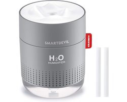 Fluisterstille Luchtbevochtiger 500ml met Aromatherapie - 2 Sproeimodi - Aroma Diffuser met Automatische Uitschakeling - Nachtlamp Functie