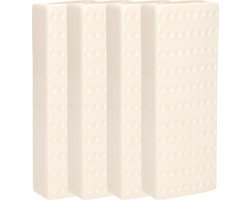 Gerimport Waterverdamper - 6x - wit - keramiek - 400 ml - radiatorbak luchtbevochtiger - 7,4 x 18,6 cm