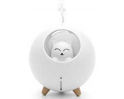 Little cat Humidifier - Luchtbevochtiger babykamer - Nachtlampje Kinderen/Baby - Kinderlamp slaapkamer - Vernevelaar - Diffuser - Sfeerlampje