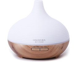 Luchtbevochtiger Aromadiffuser 300 ml Premium Aromatherapie Oliën Diffuser met LED-licht voor Slaapkamer Kantoor Spa-Geel