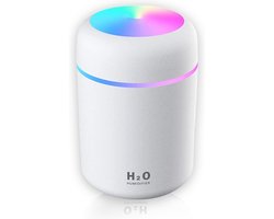 Luchtbevochtiger Humidifier Vernevelaar Verschillende Standen Stil Ontwerp Wit.