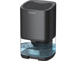 Luchtontvochtiger - Luchtontvochtiger Slaapkamer - Luchtontvochtigers Draagbaar - Dehumidifier - 1000ml p/dag - 15-25m2 - Verlichting 7 Kleuren LED - Zwart