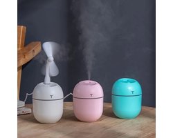 Mini diffuser - luchtbevochtiger - aroma diffuser - essentiële olie - USB luchtbevochtiger - Blauw