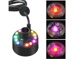 Mini Ultrasone Vernevelaar Met LED Verlichting - Stille Rookmachine Voor Vijver En Tuin