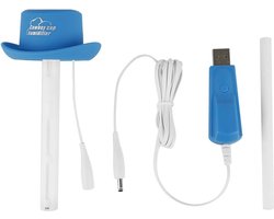 Mini USB draagbare luchtbevochtiger - Ultrasone luchtreiniger - Mistmaker - Diffuser voor etherische olie - Blauw