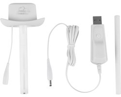 Mini USB draagbare luchtbevochtiger - Ultrasone luchtreiniger - Mistmaker - Diffuser voor etherische olie - Wit