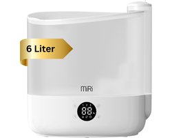 MiRi Nebula – Luchtbevochtiger – Humidifier – 6L – Ionisator – 60m² – Ultrasoon – Touchbediening – Aromatherapie