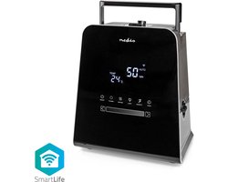 Nedis SmartLife Luchtbevochtiger - 110 W - Met Koele en Warme mist - 5.5 l - Hygrometer - Timer - Afstandsbediening - Nachtstand - Zwart