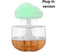 Paddestoel Regen Luchtbevochtiger Elektrische Aroma Diffuser Regen Wolk Geur Distributeur Ontspannen Waterdruppels Klinkt Kleurrijke Nachtverlichting