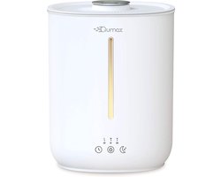 Qumax Luchtbevochtiger met Aromatherapie – Humidifier – Vernevelaar voor Woonkamer, Kantoor, Babykamer, Slaapkamer – Verschillende Standen – Stil Ontwerp – 2,8L