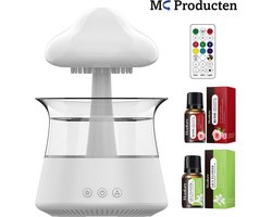 Regendruppel Humidifier-luchtbevochtiger-met afstandsbediening en oliën- Aroma Diffuser