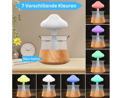 Regendruppel Humidifier - Slapen - Afstandsbediening - Regenlamp - Mushroom - Paddenstoel luchtbevochtiger