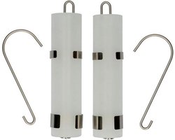 Set van 4x stuks radiator bak luchtbevochtigers rond mat wit - Waterverdampers voor de verwarming - 20 cm