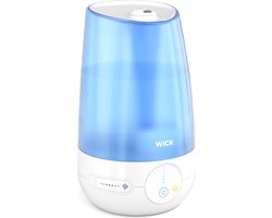 Wick WUL565E luchtbevochtiger Ultrasonic 4,5 l Blauw, Wit 21 W