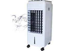 4-in-1 Aircooler: luchtkoeling, ventilatie, luchtverfrissing, luchtbevochtiging + 2 ijspacks - verkoeling, airco