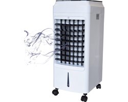 Aircooler, luchtkoeler - 4 liter - met afstandsbediening - ideaal voor op de slaapkamer + 2 ijspacks - verkoeling, airco