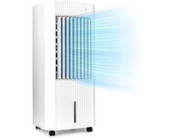 Aircooler met koelelementen - Aircooler zonder afvoerslang - ‎39 x 33 x 74 cm - 7 kg - ‎220 Volt - Wit