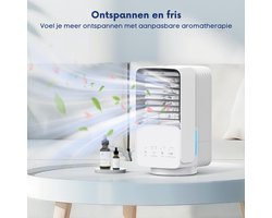 ALLGoods. Krachtige Mobiele Airco Zonder Afvoer - Mobiele Airco Zonder Slang - Mobiele Airco Voor Slaapkamer – Wit