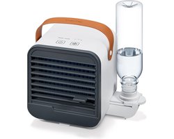 Beurer LV 50 Fresh Aircooler - Luchtkoeler & Tafelventilator - Compact - Draagbaar - 3 Snelheden - Incl. fles en micro-USB kabel - 3 Jaar garantie - Wit