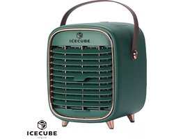 ICECUBE- Oplaadbare Desk Water Ice Water Spray Air Cooler Fan - Draagbare Air Cooler - Luchtkoeler Ventilator - Luchtkoeler met water en of ijs - Mini Airco - Mini Aircooler - Fluisterstil