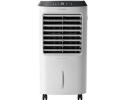 JAP Appliances Edmonton - 4 in 1 Aircooler, Ventilator, Ionisator en luchtbevochtiger - Met afstandsbediening en timer - Inclusief 2 koelelementen - Mat wit