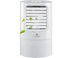 Kesser Mobiele Airco Zonder Afvoer - Mobiele Aircooler Draagbare Airco - Mobiele Airco voor Slaapkamer met 7 kleuren - Wit